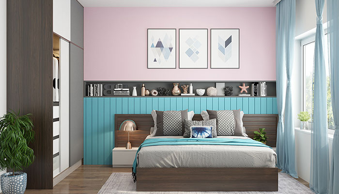 Two-Color-Bedroom-Wall-Paneling-Design