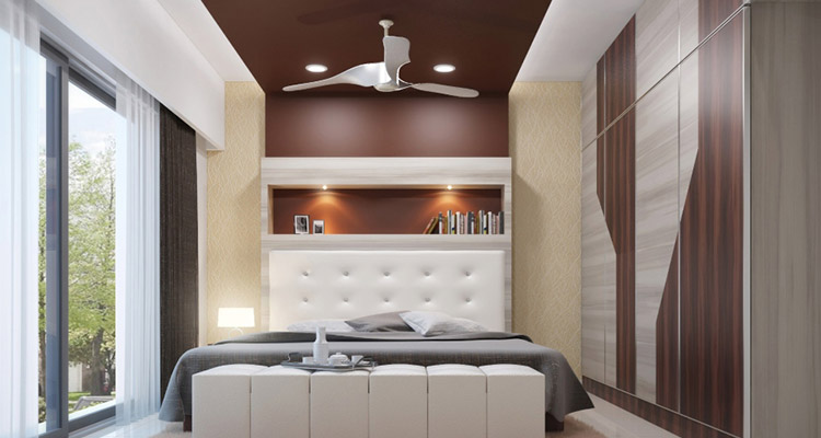 False ceilings in chocolate color