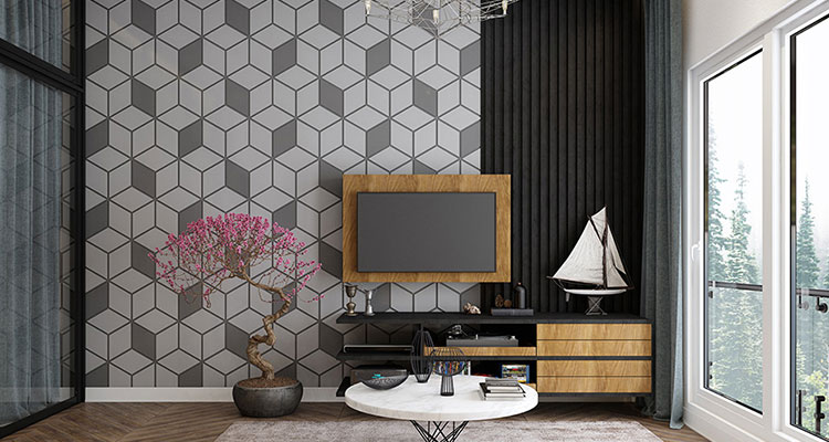 5 Charming Black and White Living Room Decorating